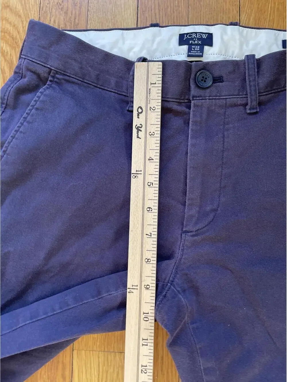 J. Crew Men's Navy Blue Flex Chino Straight Fit 29/30